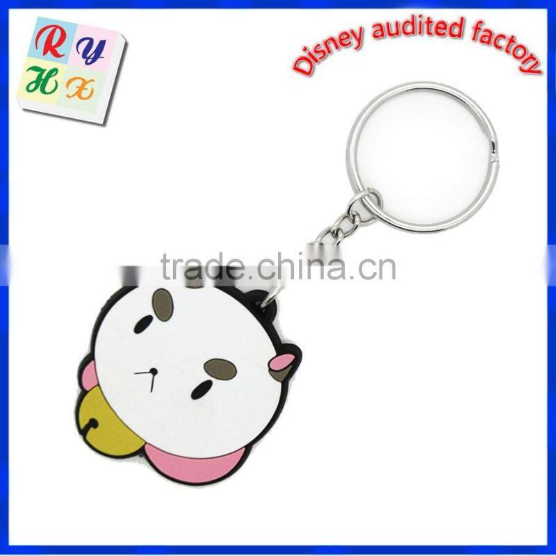 2016 Factory price custom rubber pvc keychain in China