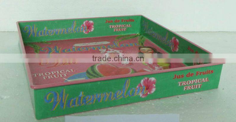 beautiful metal decorative tray for garden & living room & ornament