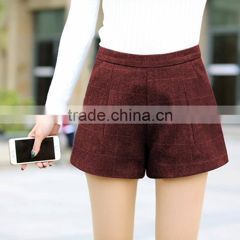 Latest Women Winter Wool Short Pants