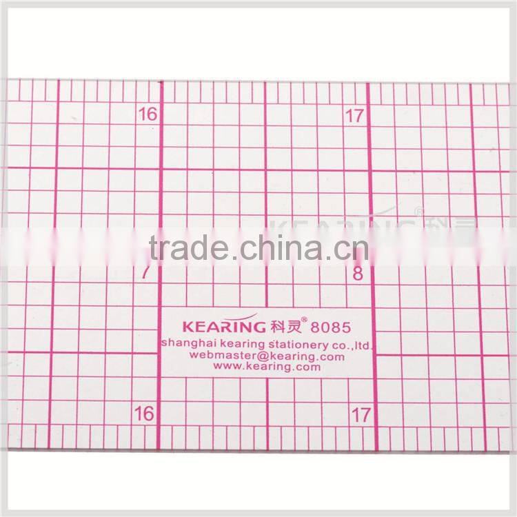 Kearing Brand 1.2mm PVC flexible sandwich printing quilting ruler for fashion design measurement 2"*18" #8085