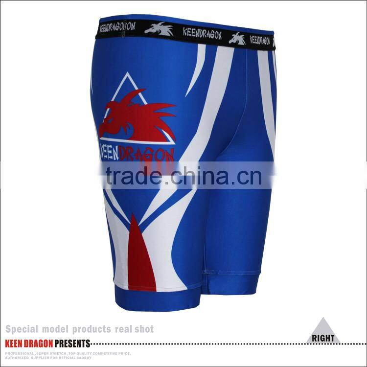 half length mens compression tights for martial arts