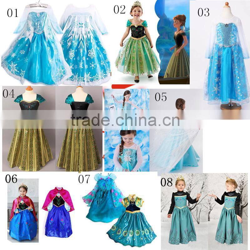 frozen elsa dress cosplay costume in frozen