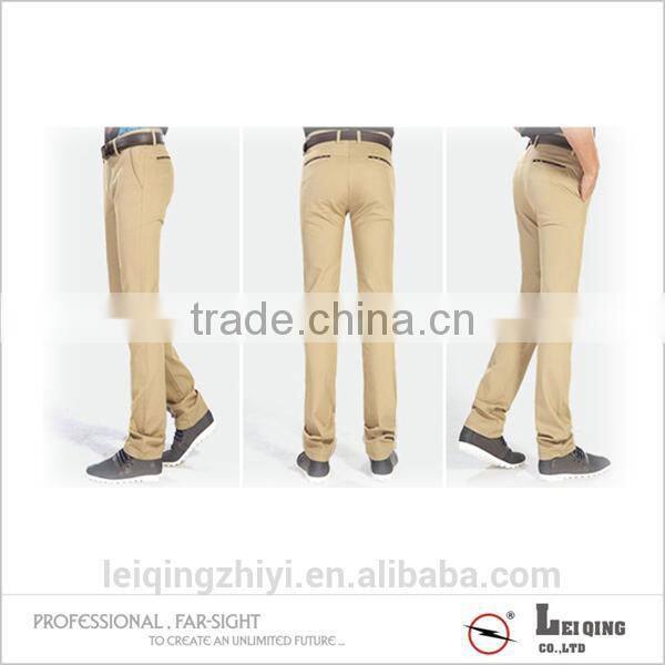 Breathable Elegant Soft Wear Straight Office Trousers For Men
