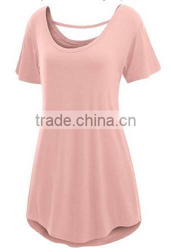 New Design Stretch Fabric Simple Cotton Mini Skirt Basic Plain Skirt