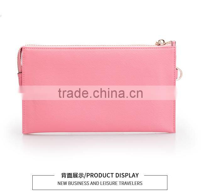 Wholesales Guangzhou Genuine Cow Leather Ladies Envelope Clutch Bag Women Clutch HandBag