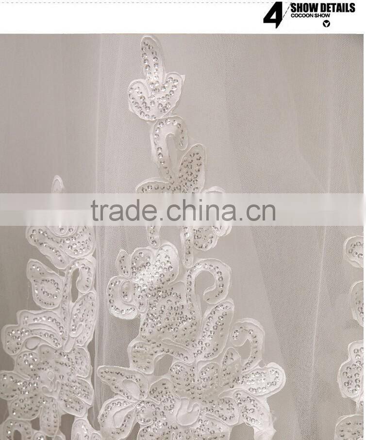 A Line Wedding Dresses Off Shoulder Pleated Lace Vintage Dress