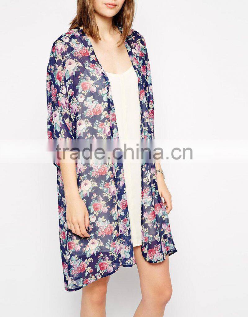 New Floral Print kimono robe