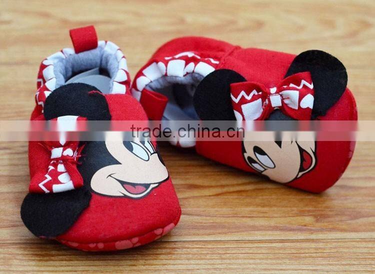 Mickey Smiling face printed Baby footwear
