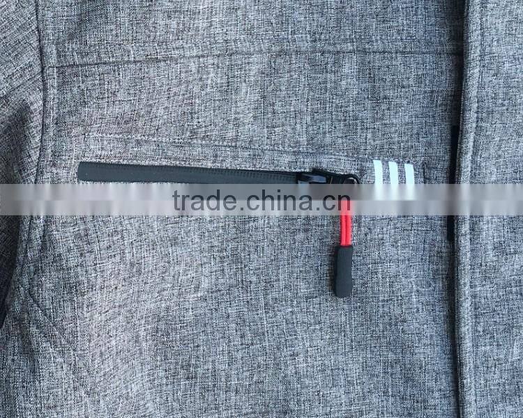 Polyester TPU bonded fleece hiking tactical softshell jacket for men