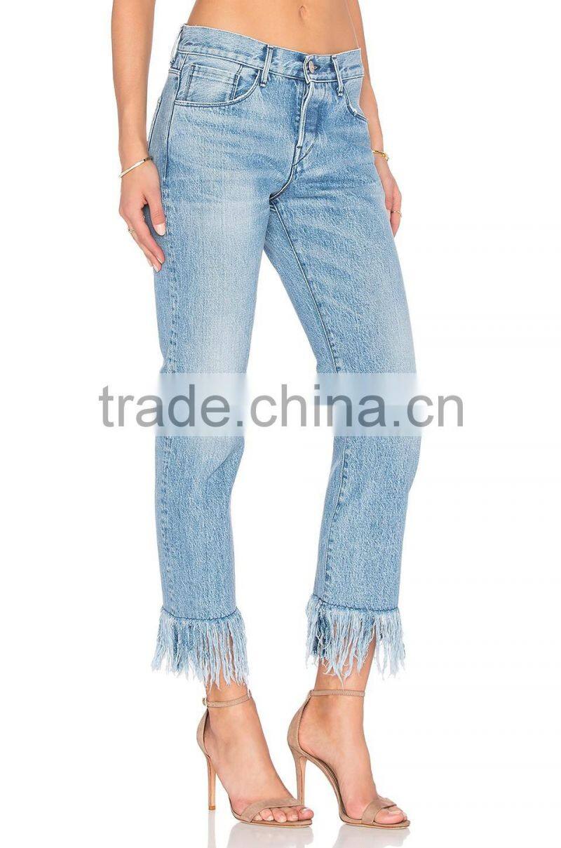 High quality jeans women fabric price new model jeans for ladies