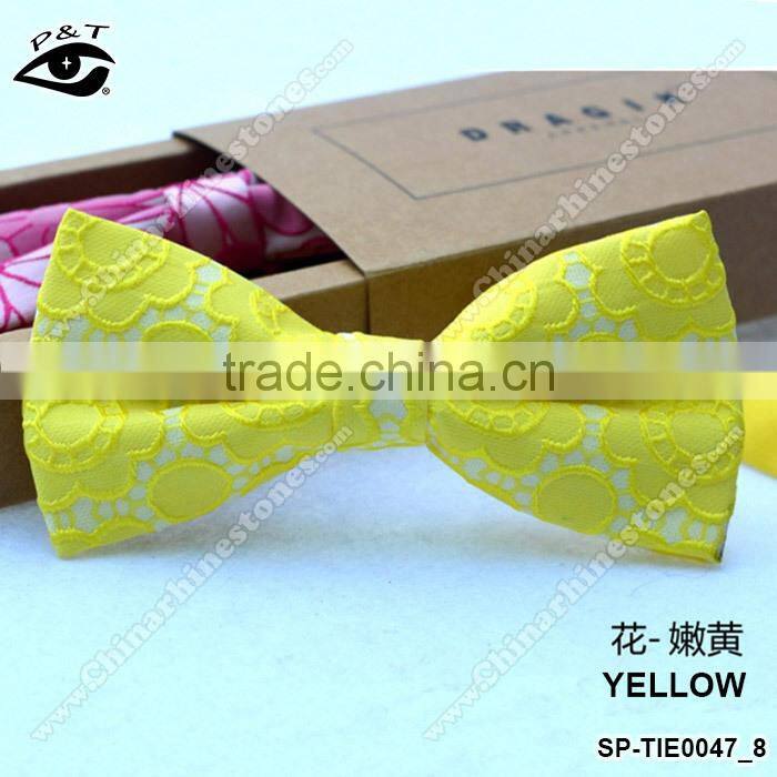 New Design High quality Jacquard Floral Bow Tie For Wedding party dance