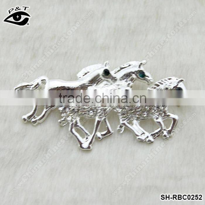Horse Shape Rhinestone Brooch Rhinestone pins for clothing dresses