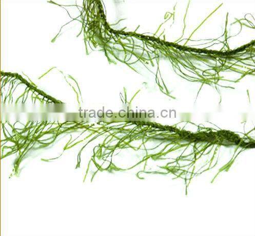 Wholesale crochet pine needle pattern dyed solid color eyelash yarn