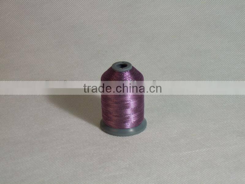 shiny metal thread for clothes with good quality