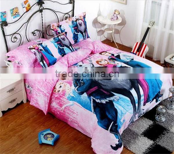Wholesale Frozen bedding set for kids Frozen bedding set of 4pcs for 1.5-1.8m king beds