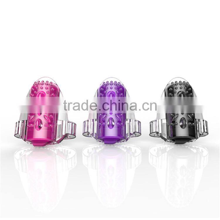 Lesbian Vibrating Sleeve Finger Vibrator Sex Toy for women