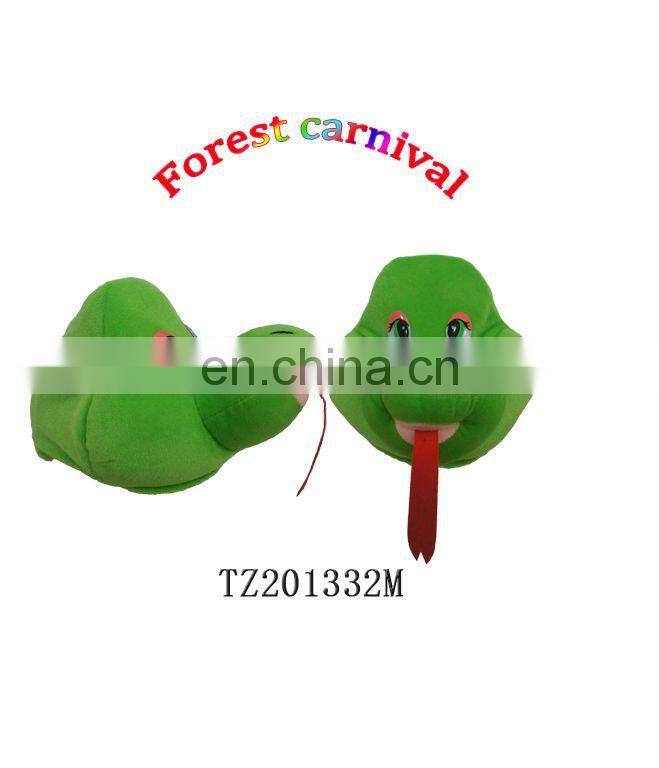 Fashion Snake Shape Plush Animal Head Hat for Kids