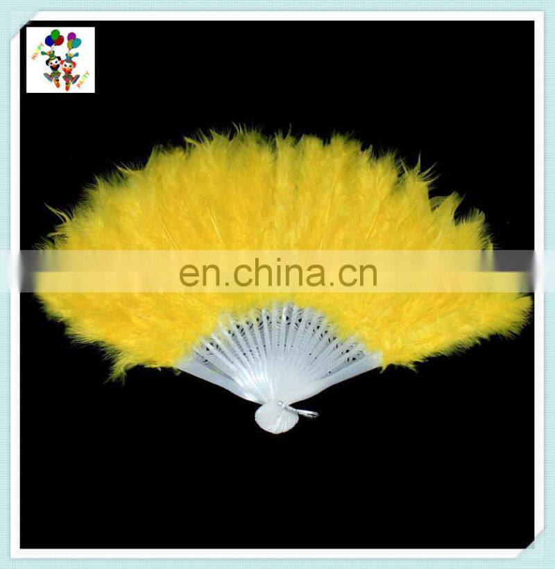 New Costume Wedding Showgirl Dance Folding Hand Feather Fans HPC-0908