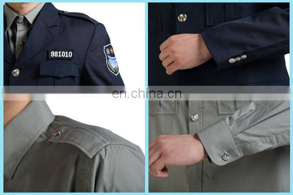 2015 New style design security guard uniform / security guard uniform color /security guard uniform with quality supplies