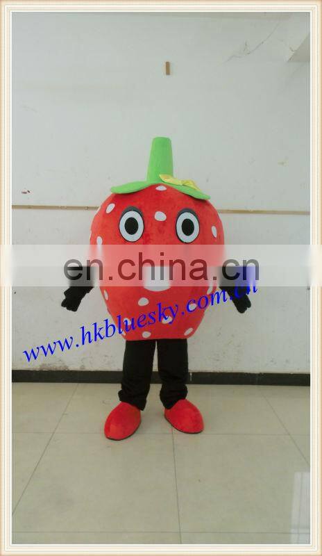 simple logo strawberry mascot costumes for adults