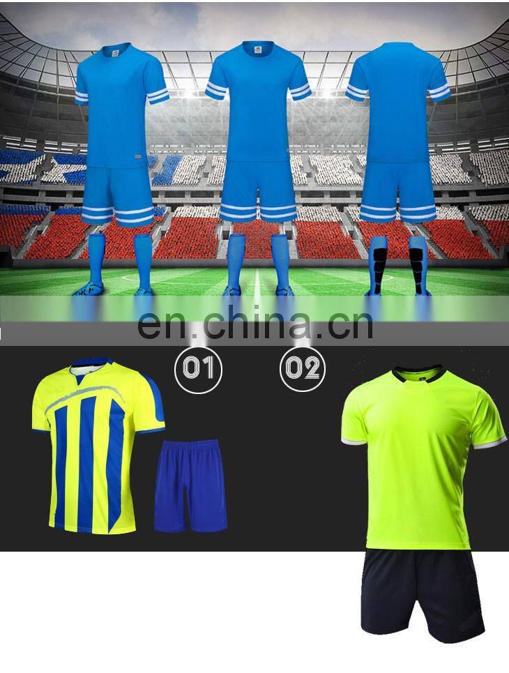 OEM Fashion high quality men soccer jersey sets custom design china supplier