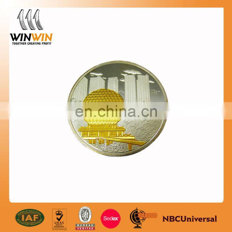 Factory price matte plated gold numismatic coins old coins