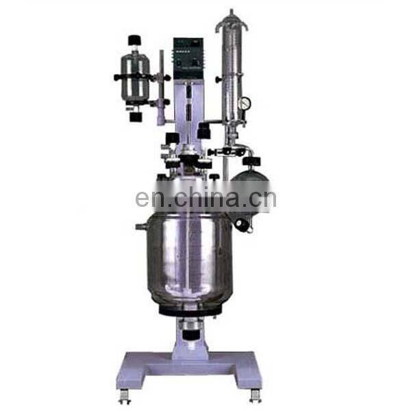 RV-620-3 vacuum jacketed double glass reactor