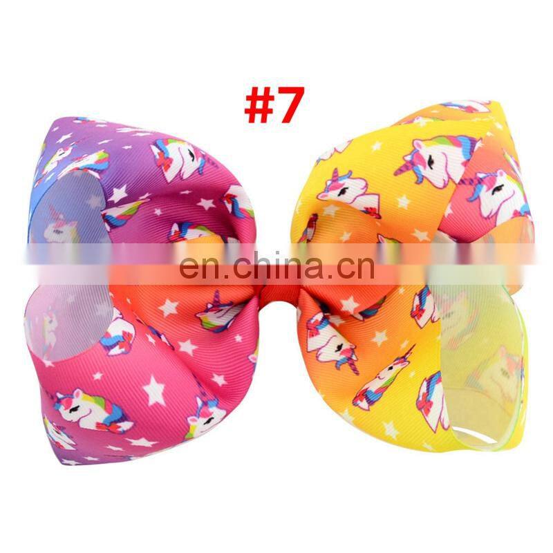 8 Inch Girls Bronzing Barrettes Kids gold-stamped hairpins unicorn love heart hair clips 8 styles baby headband