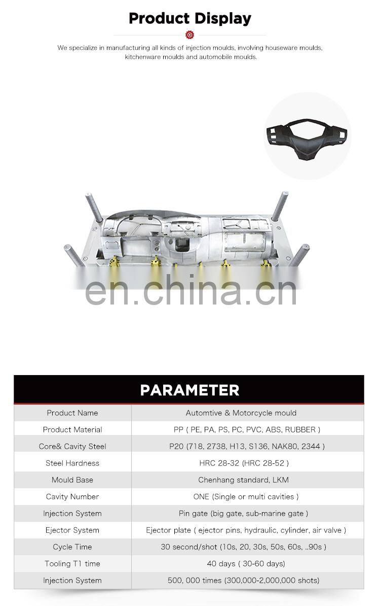 Custom injection machine auto car dashboard molding mould