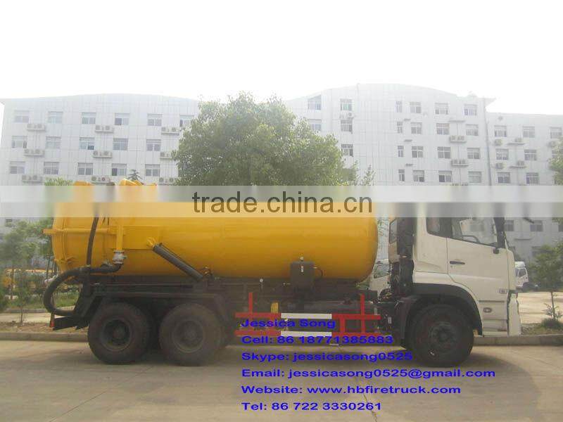 15000liter DongFeng vacuum sludge suction truck
