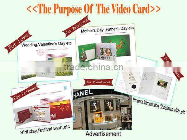 2.4inch mini video business card,video name card,business invitation card,name video card