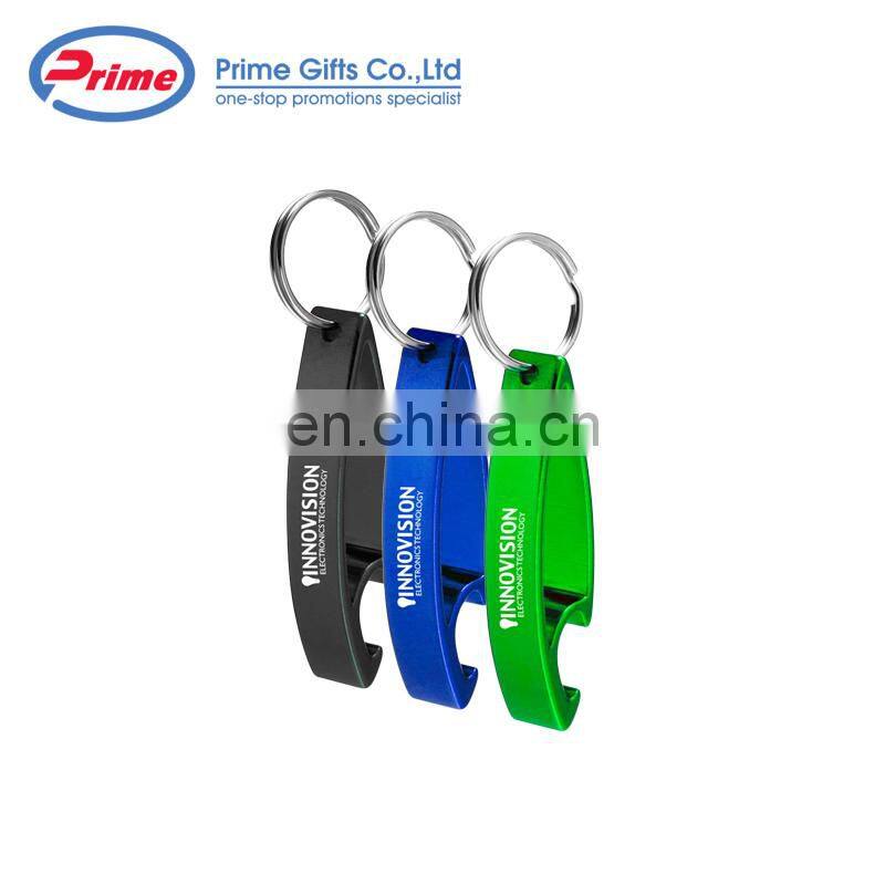 Custom Logo Printed Aluminum Bottle Opener Keychain
