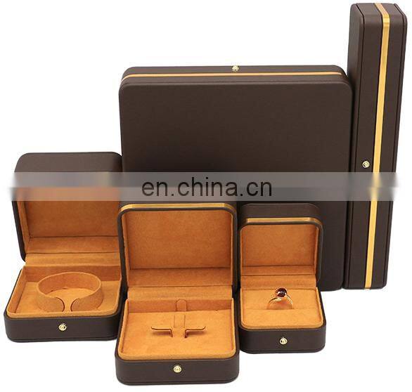 Factory direct supply wholesale high quality pu leather custom logo big ring box necklace box