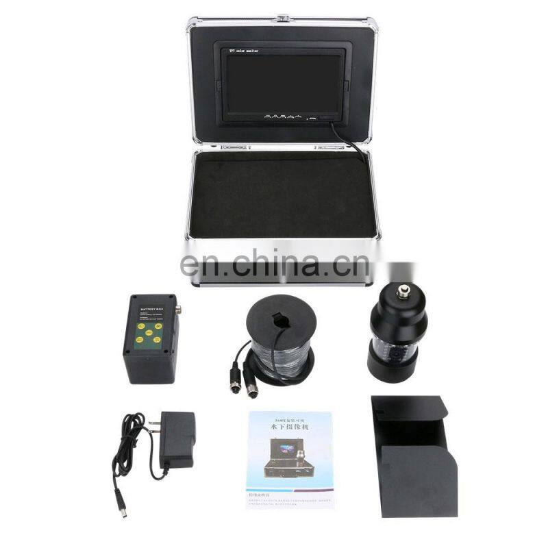 7'' 30M 1000TVL Underwater Fish Finder with 22pcs LED DVR Fishing Video Camera Kit