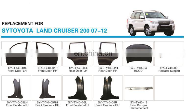 Aftermarket Front Fender OEM# 53802-60B50/53801-60B80 Replace for Land Cruiser 200 '07-12