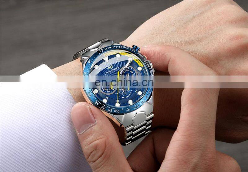 Forsining 6910 24 Hours Mechanical Men Watches Water Proof Luxury Automatic Chronograph Watch