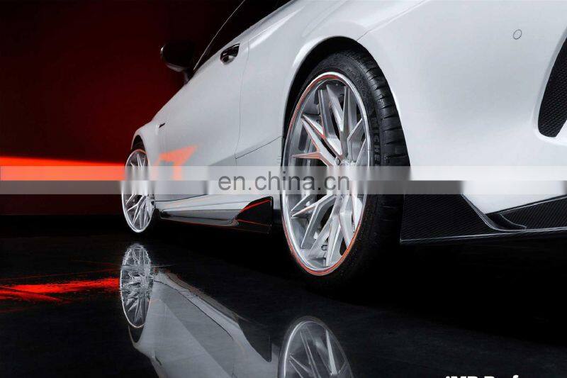 Runde Newest Carbon Fiber Kits For Mercedes-Benz W205 C63 AMG Upgrade IMP Style Front Rear Bumper Side Skirts Spoiler Grille