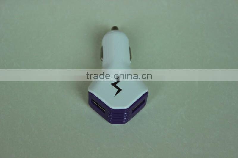 Output 2Amp with dual USB output charge for cell phone mp4 note galary smart phone device