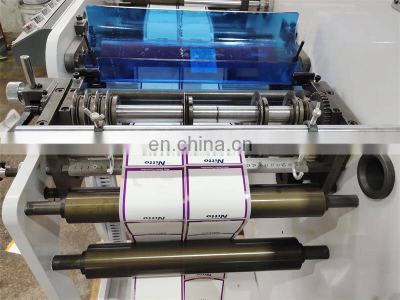 UTS320H High Speed narrow web Automatic Medicine Wine Label Cutting Machine, blank barcode sticker slitter rewinder