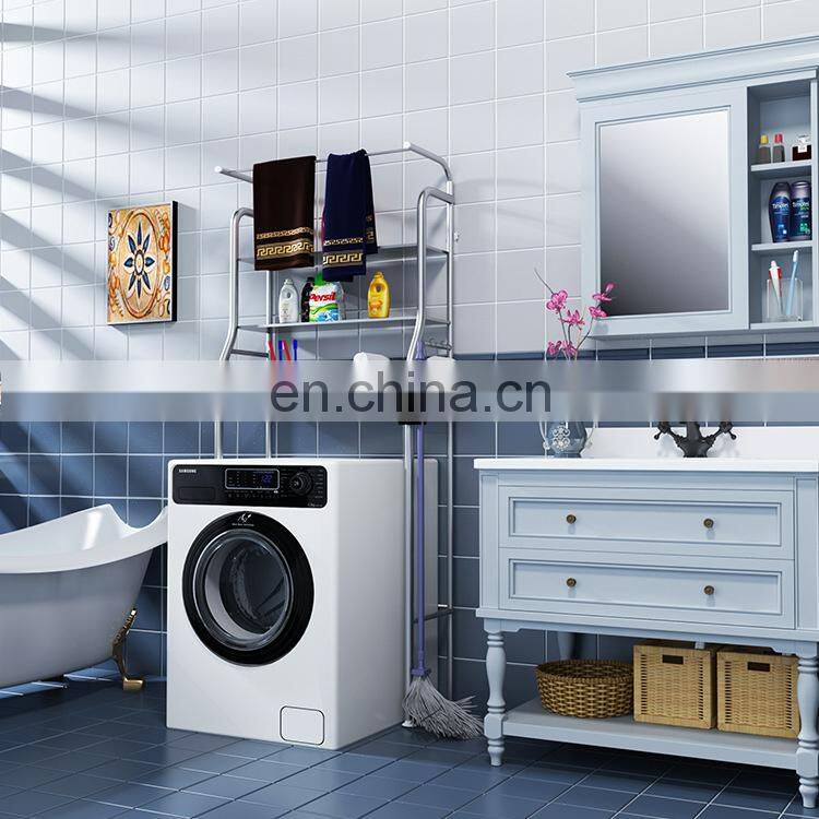 New high quality multi-functional washing machine shelf floor without punching storage rack