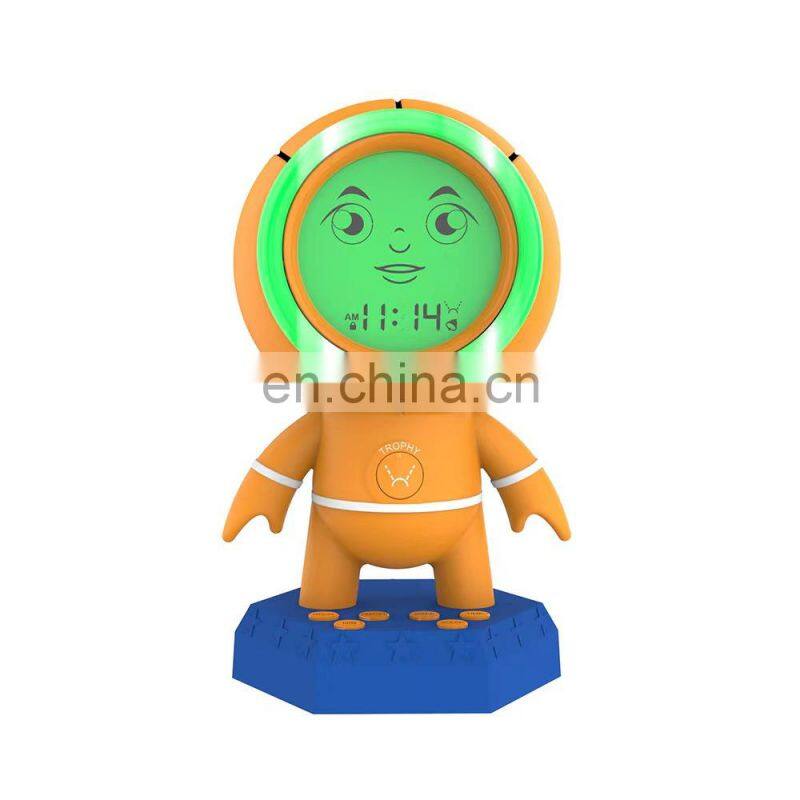 Creative Basketball Shape Projection Alarm Clock Color Luminous Wake Up Children's Alarm Clock Sleep Training Clock