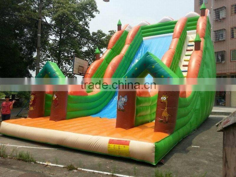 Cheap Ao QI PVC Trapualin Inflatable Water Slides for USA market