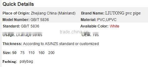 UPVC Double Wall Hollow Spiral Pipe