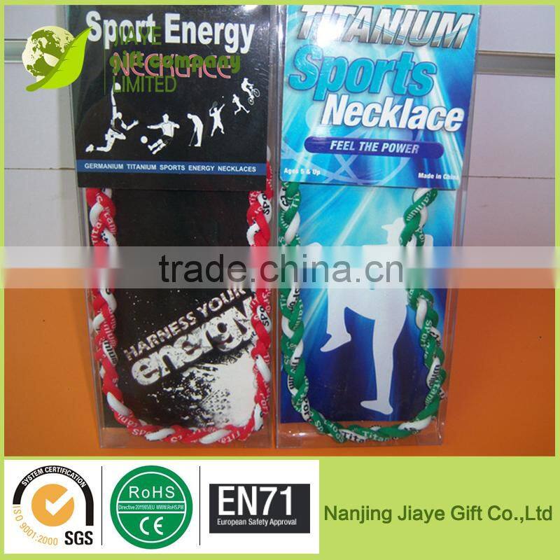New 3 Ropes Tornado Ionic Titanium Baseball Sports Necklace