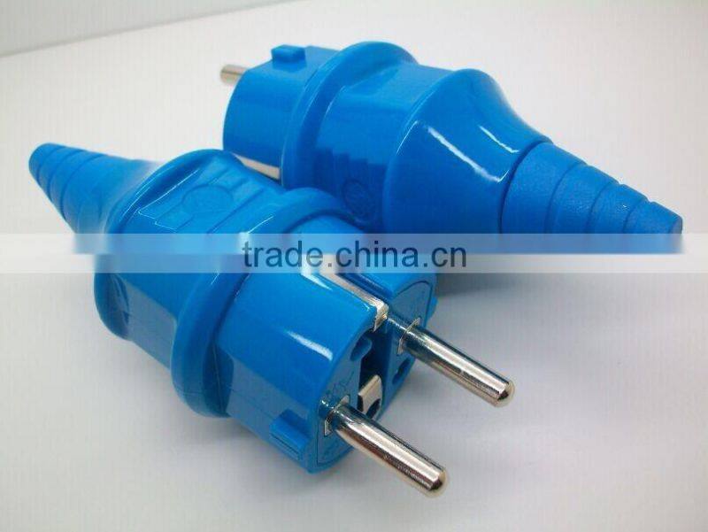 High Quality Home/Industrial/Factory Schuko waterproof plug/germany type ac power plug/Germany waterproof plug&socket