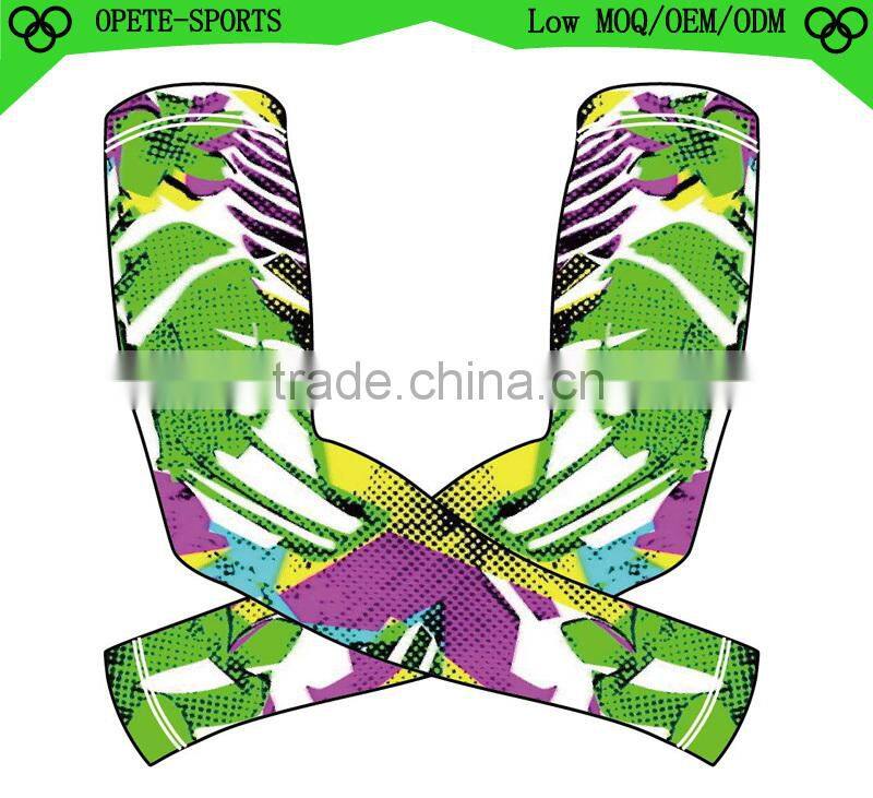 NEW Compression Sports Arm Sleeve Digital Camo Baseball Football Basketball Neon