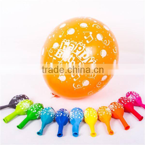 Helium balloon industrial EN71 approved 12'' 3.2g birthday balloon decoration