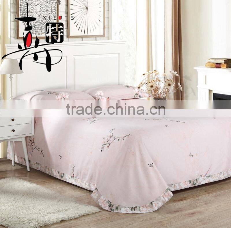 Cotton elegant reactive flowers comfortable bedding sets
