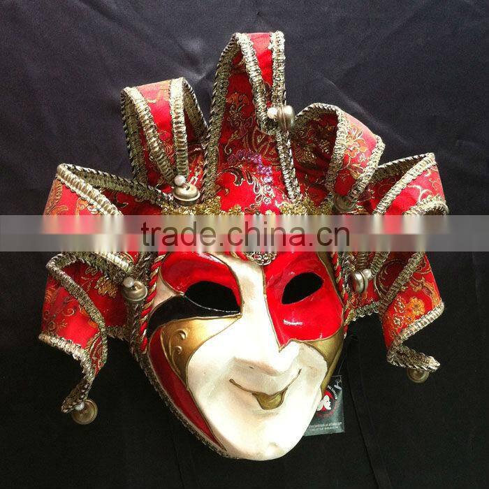 Handmade Full Face Paper Mache Carnival Mask Venetian Style