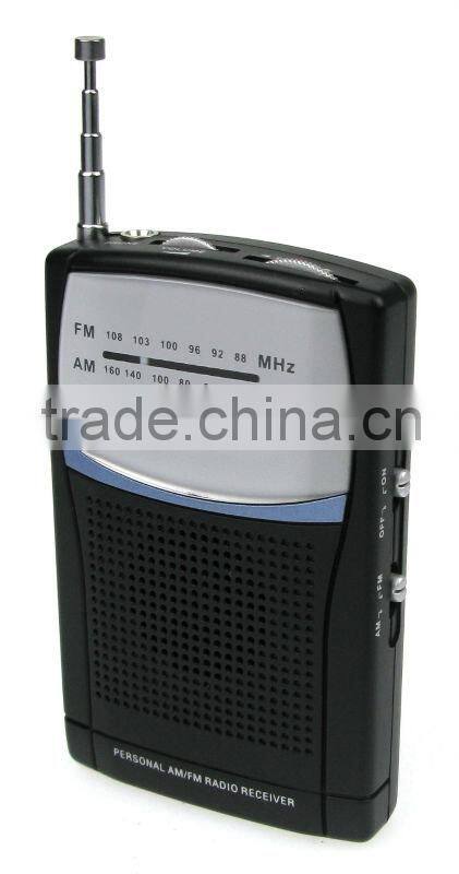 Slim Pocket am fm Radio with earphone